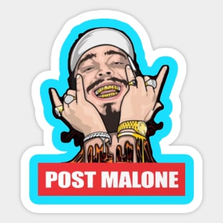 Malone Leave Me Sticker